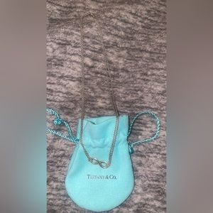 *SOLD* Tiffany and co. Infinity double chain necklace